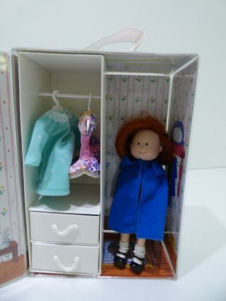 Vintage Madeline Doll with Carry Case and Clothes 3
