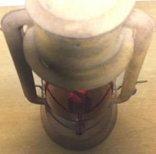 Antique CT Ham Mfg Co Rochester N.  Y.  No 2 Cold Blast Kerosene Lantern Red Globe 2