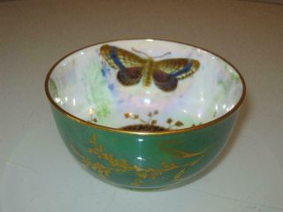 Stunning Antique Aynsley Handpainted Lustre Ware Porcelain Bowl