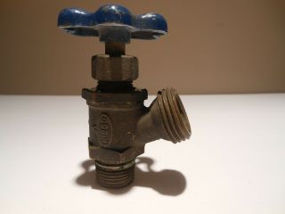 Antique/vintage A (nibco) Brass Garden Hose Water Spigot Faucet Knob Steampunk