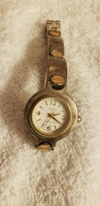 Vintage Ecclissi 925 Sterling Silver Case & Band Ladies Wrist Watch