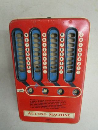 Vintage Wolverine Mechanical Adding Machine Pull Dial Hand Calculator