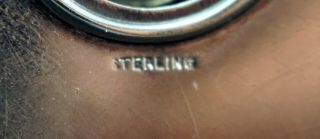 Antique Sterling Silver Card Case with Profile of Native American Sitting Bull 7