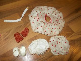 Cosmopolitan Tagged Ginger 8 " Doll Outfit Red Polka Dot Dress Muffie Ginny