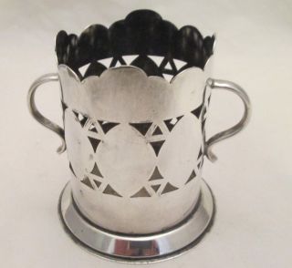 A Good Vintage Silver Plated Candle Holder By Howard Of Sheffield