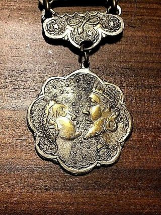 Kiss Of The King Djinn.  Antique Bracelet With Various Images.