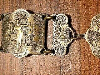KISS OF THE KING DJINN.  antique bracelet with various images. 3