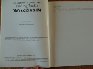 THE HISTORY & COLLECTIBLE FISHING TACKLE OF WISCONSIN by R.  SLADE,  VALUE GUIDE 3