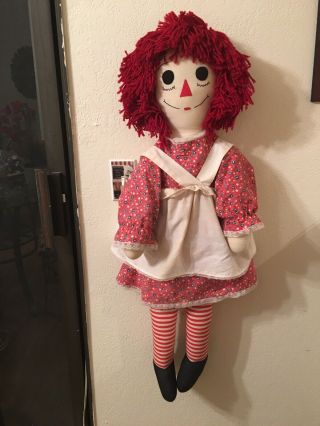VINTAGE RAGGEDY ANN and ANDY DOLLS 3 FEET TALL 2