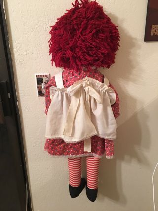 VINTAGE RAGGEDY ANN and ANDY DOLLS 3 FEET TALL 3