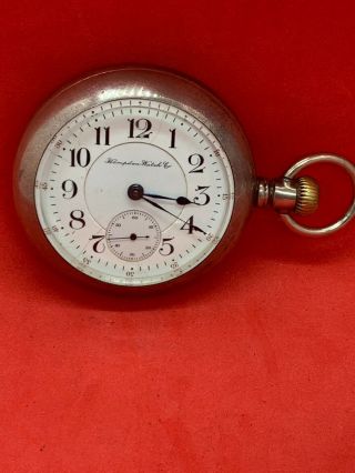 Antique 1884 Size 18s Columbus Coin Silver Model 3 Pocket Watch
