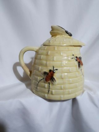 Vintage Antique Honey Beehive Bee Hive Honey Jar Pot