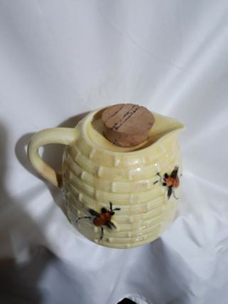 Vintage Antique Honey beehive bee hive honey jar pot 2