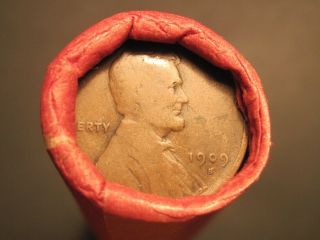 Au Unc & S - Roll Lincoln Wheat Cents Antique Pennies (1909 - S/s & Vdb Ends)