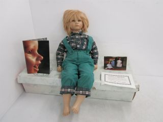 Vintage Bastian 26” By Annette Himstedt - Barefoot Series 1987 Lifelike Boy Doll