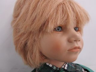 Vintage Bastian 26” by Annette Himstedt - Barefoot Series 1987 Lifelike Boy Doll 3