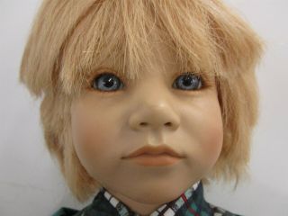 Vintage Bastian 26” by Annette Himstedt - Barefoot Series 1987 Lifelike Boy Doll 5