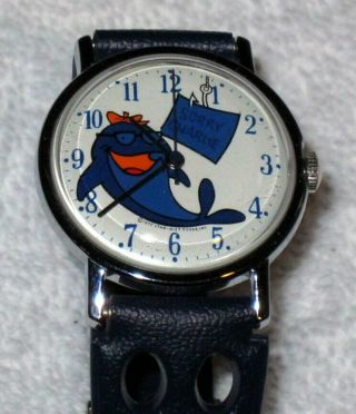 Vintage 1977 Timex Sunkist Charlie The Tuna Mens Watch - Near