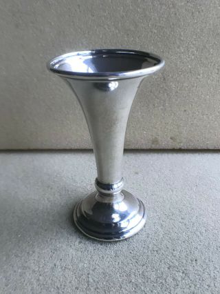 Solid Silver Small Flower Vase 1978