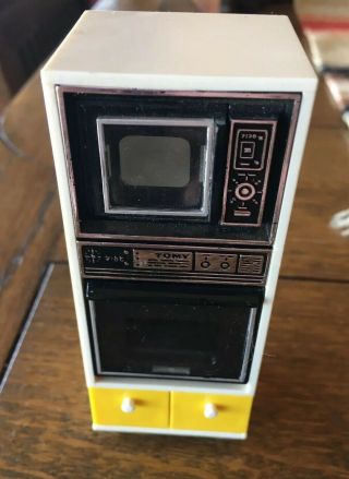 Vintage 1970s Tomy Smaller Homes and Gardens Dollhouse Oven Microwave 3
