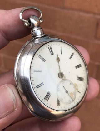 A Gents Early Antique Solid Silver Pair Cased Pocket Watch,  Alex Leys Of Portsoy