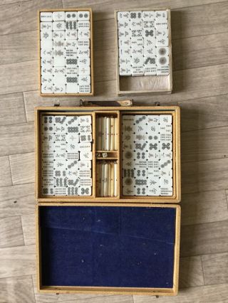 [japanese Antique] Vintage Mahjong Set W/box [from Japan]