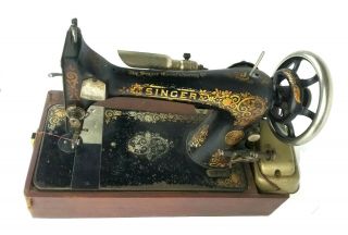 Singer Model 27 Electric Sewing Machine 1906 Serial H 563474 3