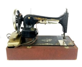 Singer Model 27 Electric Sewing Machine 1906 Serial H 563474 4