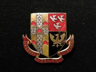 The Friary School Lichfield Antique Enameled Badge 38mm