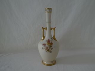 Antique Royal Worcester Blush Ivory Vase 3