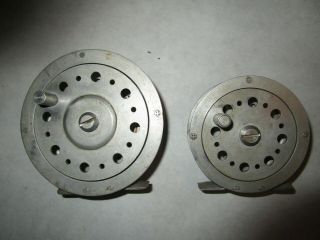 2 Vintage Fly Fishing Reels Edwards Mfg Co.  No.  40 And No.  30 Chicago Ill