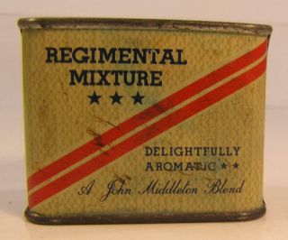 Antique John Middleton Blend Regimental Mixture Tobacco Tin Small Sample Tin 3
