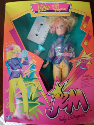 Vintage 1986 Hasbro Jem Video Of The Holograms Doll 4209