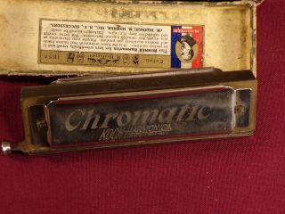 Vintage / Antique Chromatic Koch Harmonica Key C,  Made In Germany