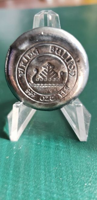 1.  00.  Ozt Hand Poured.  999 Silver Round - Viking Bullion Coin.  Antiqued Style.