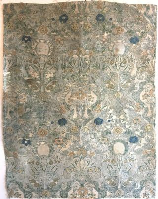 Rare 18th C.  French Silk Brocade Fabric (2762)