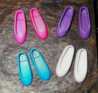 Barbie Doll Shoes K102 - 4 Pairs Of Vintage Skipper Flats