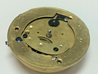 QUALITY ANTIQUE FUSEE POCKET WATCH MOVEMENT CIRCA 1870 4