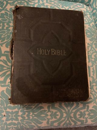 Antique Family Holy Bible 1800s