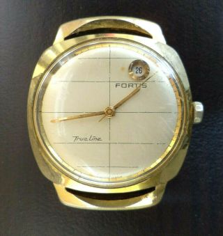 Vintage Fortis Trueline Date Automatic Wrist Watch - Swiss Made