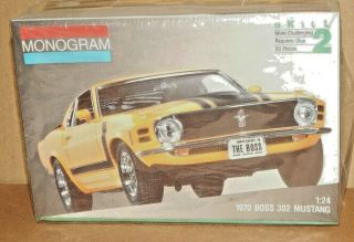 1991 Monogram 1/24 Scale 1970 Boss 302 Mustang Plastic Model Car Kit