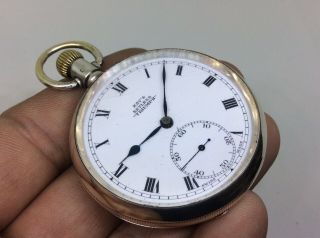 Fantastic Antique Solid Silver KAY,  S Triumph Pocket Watch Dennison Case Fob 2