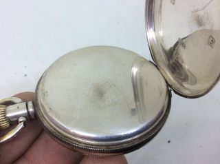Fantastic Antique Solid Silver KAY,  S Triumph Pocket Watch Dennison Case Fob 4