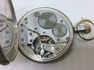 Fantastic Antique Solid Silver KAY,  S Triumph Pocket Watch Dennison Case Fob 7