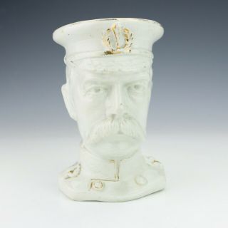 Antique Staffordshire Pottery - Lord Kitchener Commemorative Character Jug