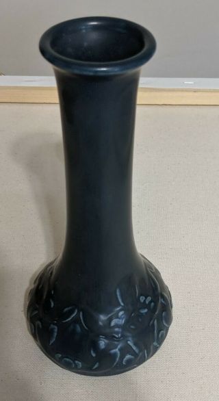 Antique Rookwood Bud Vase Matte Finish Blue - Grayish