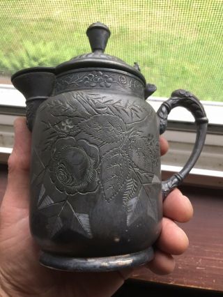 Vintage Acme Silver Co.  Quadruple Plate Coffee/tea Pot