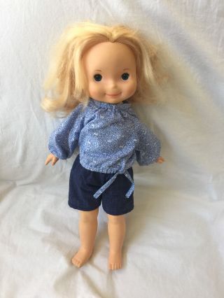 Vintage Fisher - Price My Friend Mandy 210 Blonde 16 " Doll Very Euc