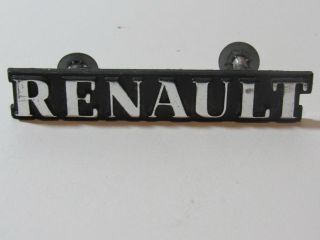 Vintage Amc Renault Emblem Decal Metal Antique Trim Deco Old Rat Rod Small