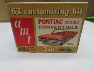 1/25 Amt 1963 Pontiac Bonneville Modelbox & Instructions Only Kit06 - 613